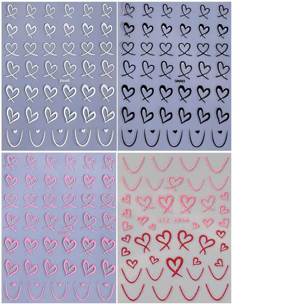 Nail..Heart４♡ NAIL ART Star & Heart Assorted SP57-04 - TDI, Inc